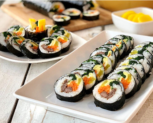 Gimbap (Korean Seaweed Rice Rolls)