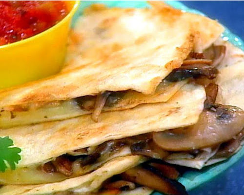 Mushroom quesadillas