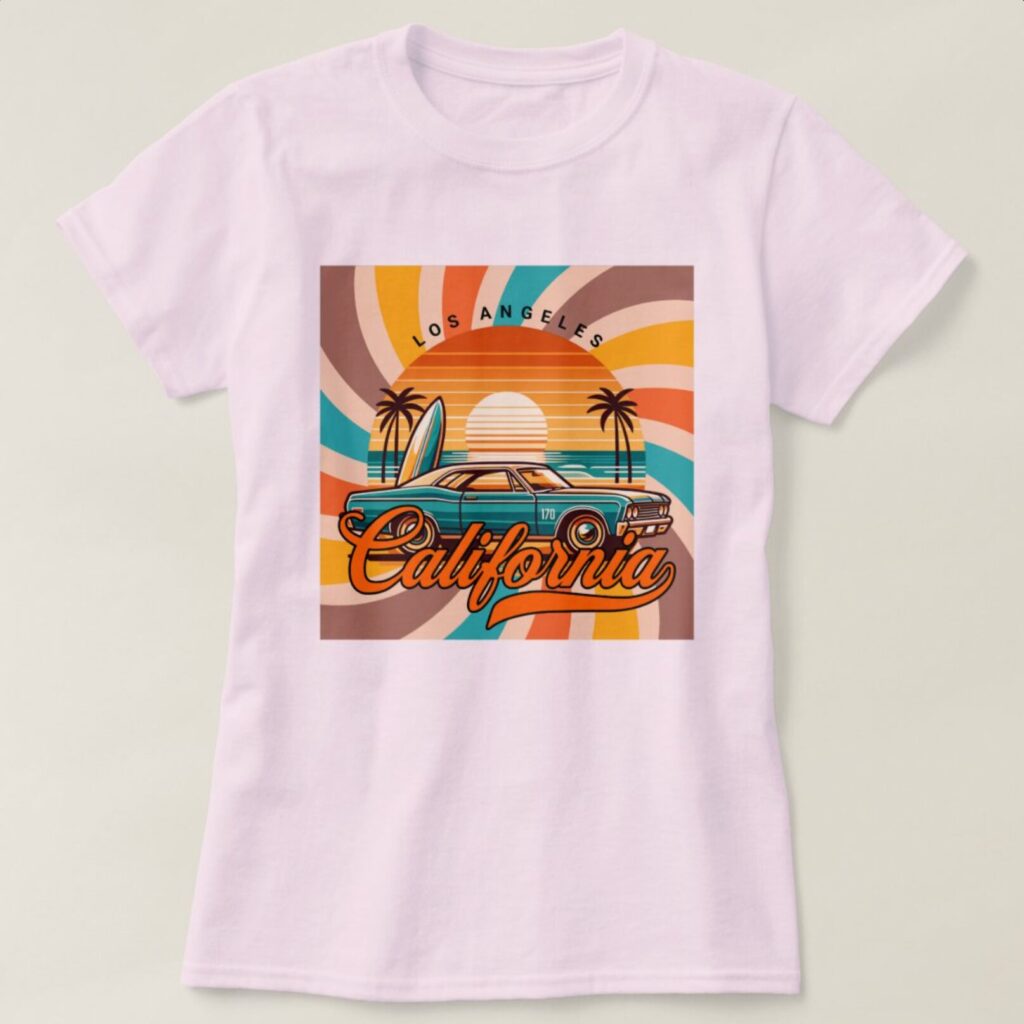 California T-shirt design