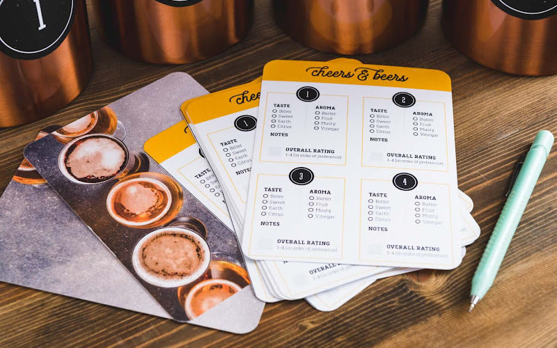 Beer party score cards