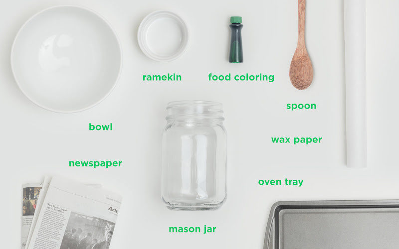 Materials to make tint mason jars