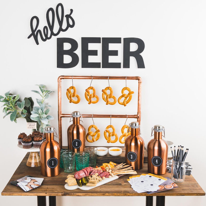 Beer party full table decor