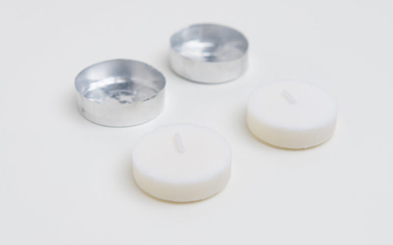 Two tealight candles