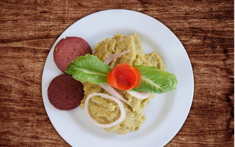 Dominican food called Mangu.