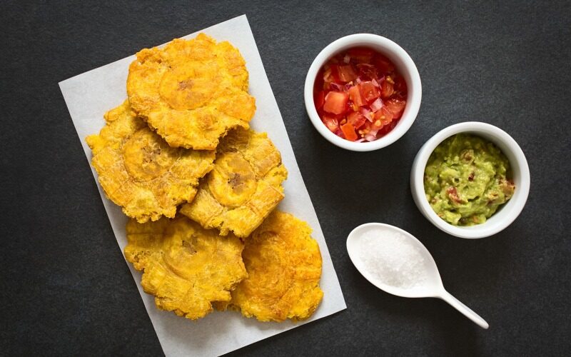 Dominican food called tostones.